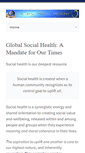 Mobile Screenshot of globalsocialhealth.org